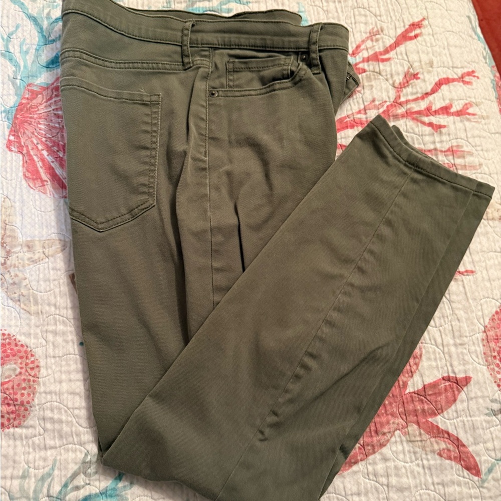 Banana Republic Green Chinos Relaxed Fit